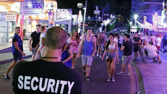 Zona de fiesta de Magaluf, en Calvià.