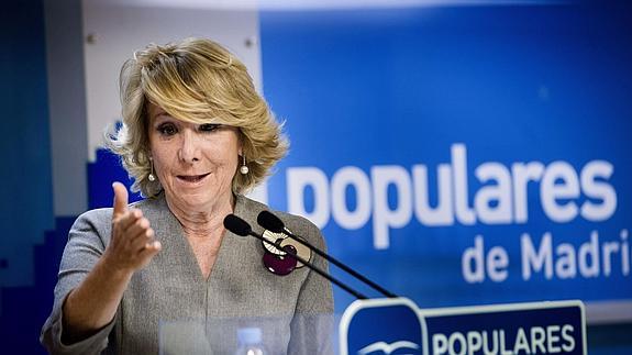 Esperanza Aguirre. 