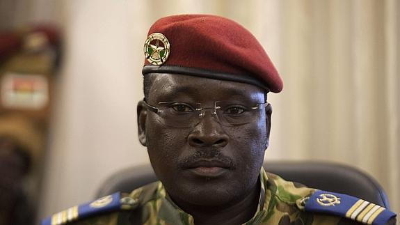 El jefe de Estado de Burkina Faso, el teniente coronel Isaac Zida. 
