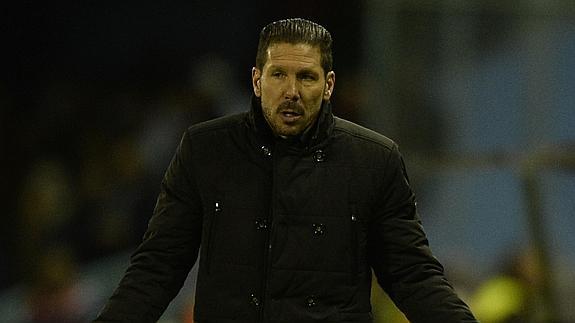 Simeone, incrédulo en Balaídos. 