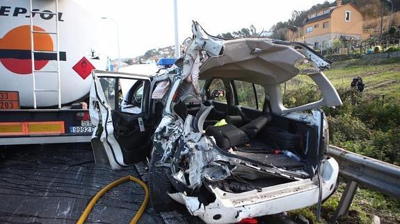 Un accidente en el término municipal de Vigo.