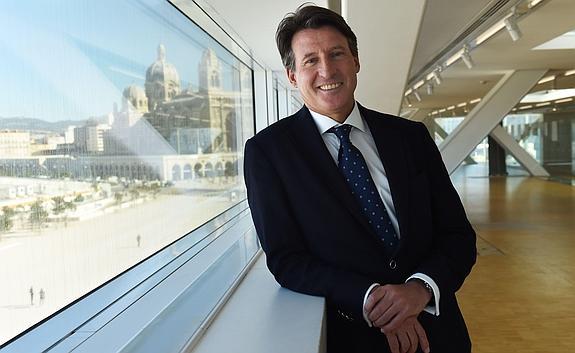 Sebastian Coe, durante la entrevista. 