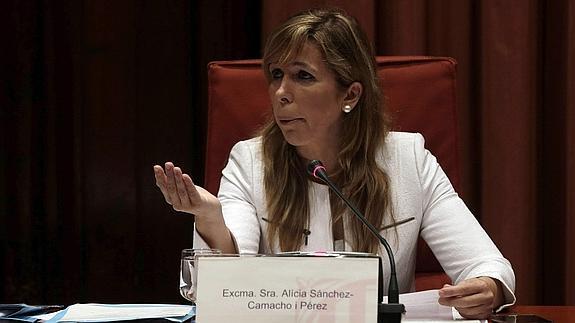 La presidenta del PPC, Alicia Sánchez-Camacho. 