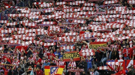 Afición del Atlético de Madrid. 