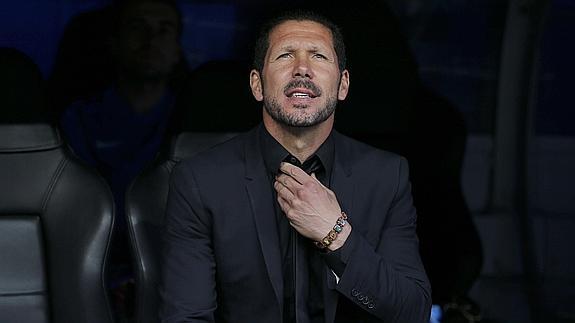 Simeone, en un partido. 