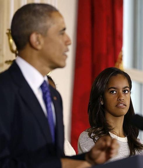 Malia, la hija mayor de Barack Obama.