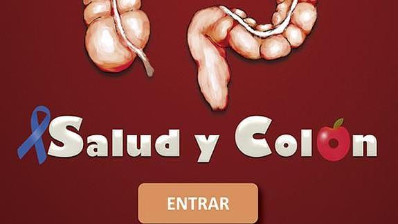 Imagen de la app 'salud y colon' dirigida a profesionales. 