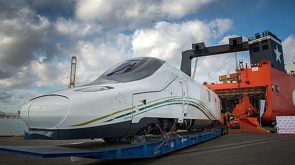 Convoy de Talgo con destino a Arabia Saudí.