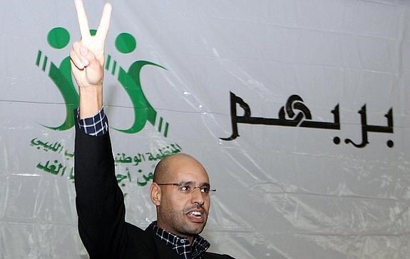 Saif al-Islam Gadafi, hijo de Muamar el Gadafi. 