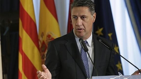 El candidato del PP a la Presidencia de la Generalitat, Xavier García Albiol. 