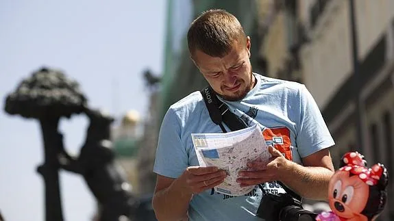 Un turista en Madrid. 