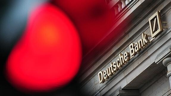 Una sucursal del Deutsche Bank en Fráncfort.