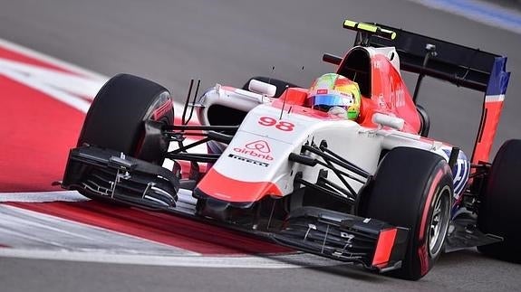 Merhi durante el GP de Rusia. 