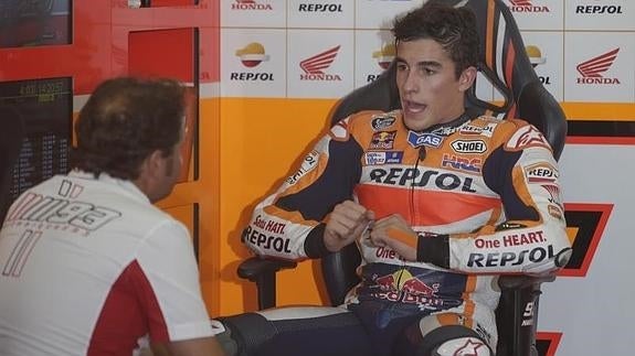 Marquez, durante el GP de Malasia. 