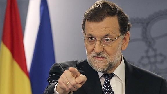 El presidente del Gobierno, Mariano Rajoy, en la Moncloa.