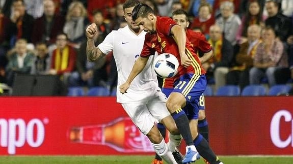 Nolito, durante el partido ante Inglaterra. 