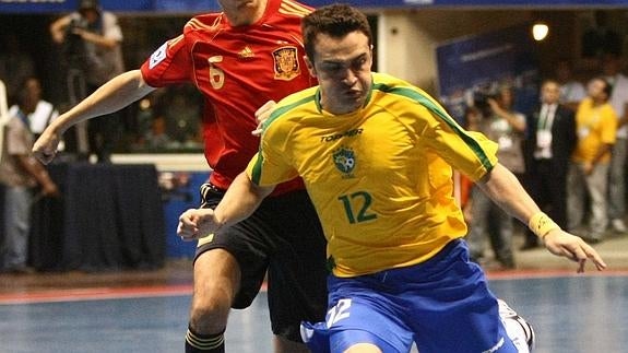 Falcao, durante un partido con Brasil. 