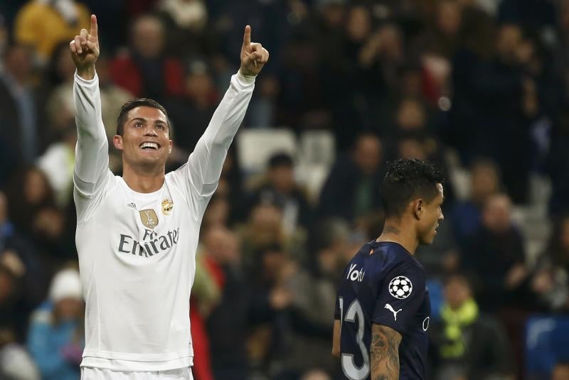 Cristiano Ronaldo celebra uno de sus goles. 