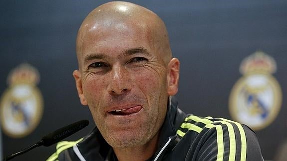 Zidane, en rueda de prensa. 