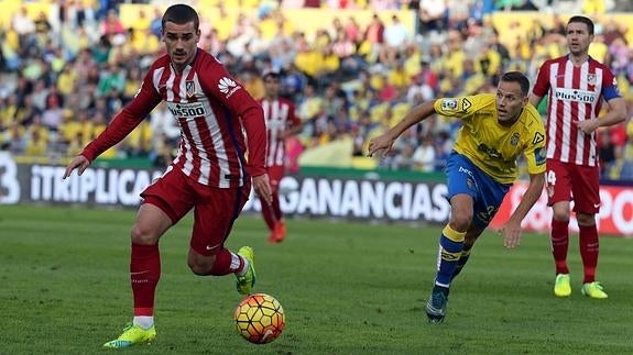 Griezmann, durante una acción del partido. 