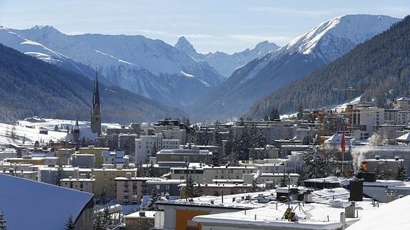 Vista general de la ciudad suiza de Davos. Reuters
