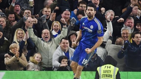 Diego Costa, durante un partido del Chelsea. 