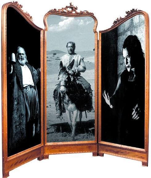 Falstaff, Sancho Panza y lady Macbeth, tres de los personajes mayores de ambos autores. 