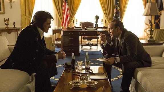 Michael Shannon y Kevin Spacey, en 'Elvis & Nixon'. 