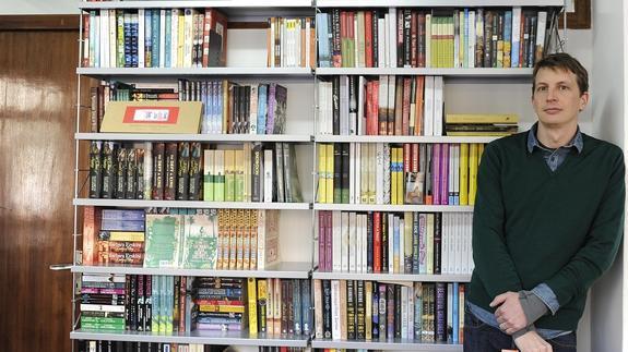 El escritor Garth Risk Hallberg, fotografiado en Barcelona. 