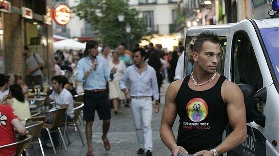 Ambiente gay en las calles de Chueca.