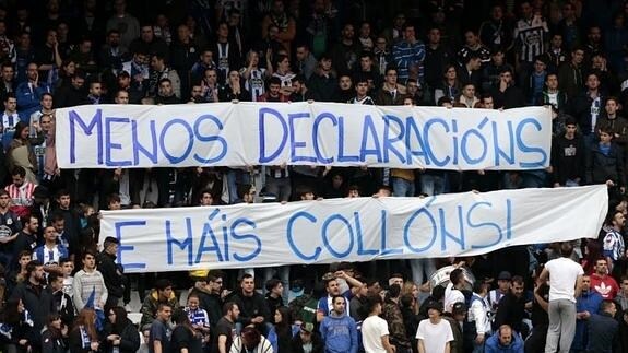 El Deportivo será multado con 30.000 euros por apoyar a los 'Riazor Blues'