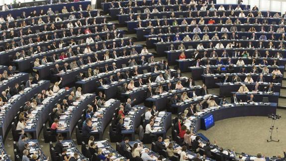 Vista general de la Eurocámara durante una sesión plenaria del Parlamento Europeo.