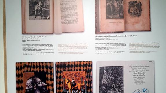Una imagen de la exposiciión del Quijote. 