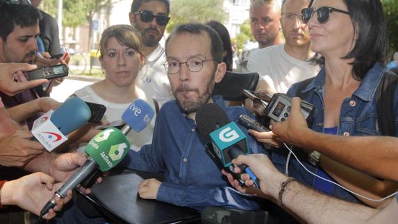 El secretario de Organización de Podemos, Pablo Echenique. 