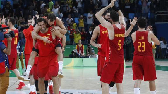 Equipo español de baloncesto. 