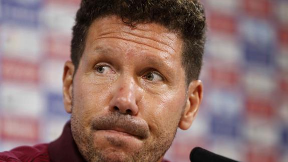 Diego Simeone, entrenador del Atlético. 