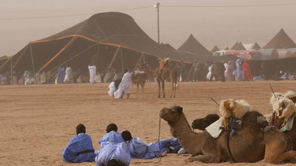 Tienda de beduinos en Marruecos. 