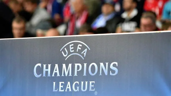 El logotipo de la Champions League. 