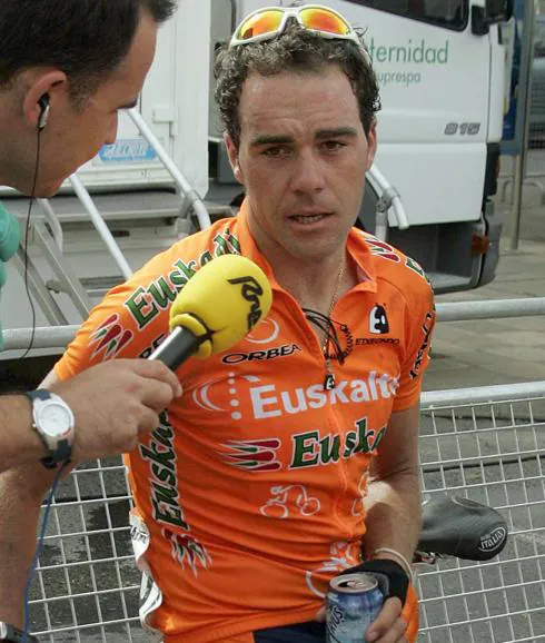 Aitor González, durante su etapa como ciclista.
