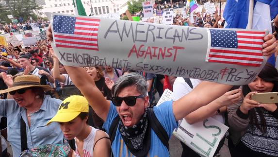 Protestas anti-Trump en EE UU.