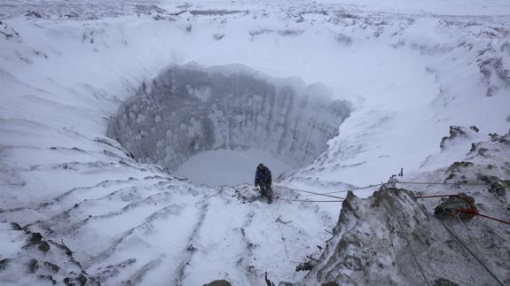 Paisaje de Siberia.