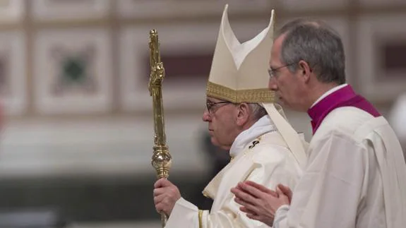 El papa Francisco, en la inauguración del año judicial sobre el matrimonio.