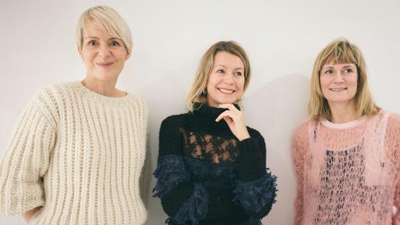 Las diseñadoras Rogvadottir, Joos y Ludvig. 