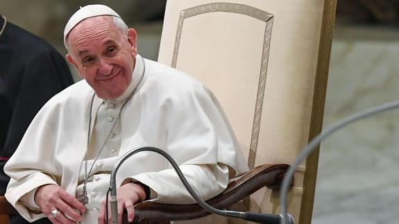 El papa Francisco, hoy en el Vaticano.