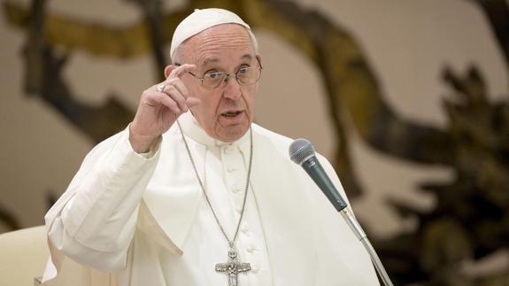 El papa Francisco, durante una audiencia.