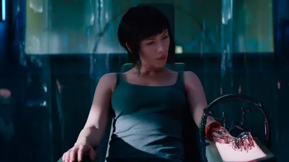 Scarlett Johansson, en 'Ghost in the Shell'.