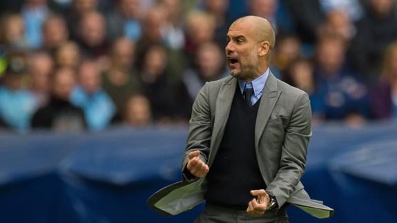 Pep Guardiola, técnico del Manchester City.