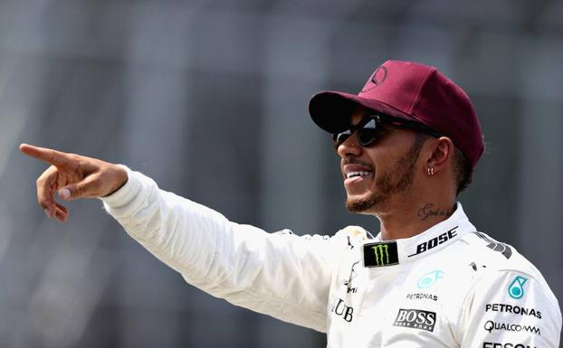 Hamilton, tras lograr la 'pole'. 