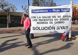 El alcalde de Oion, Rubén Garrido, cumple hoy su tercer día en huelga de hambre en Logroño.