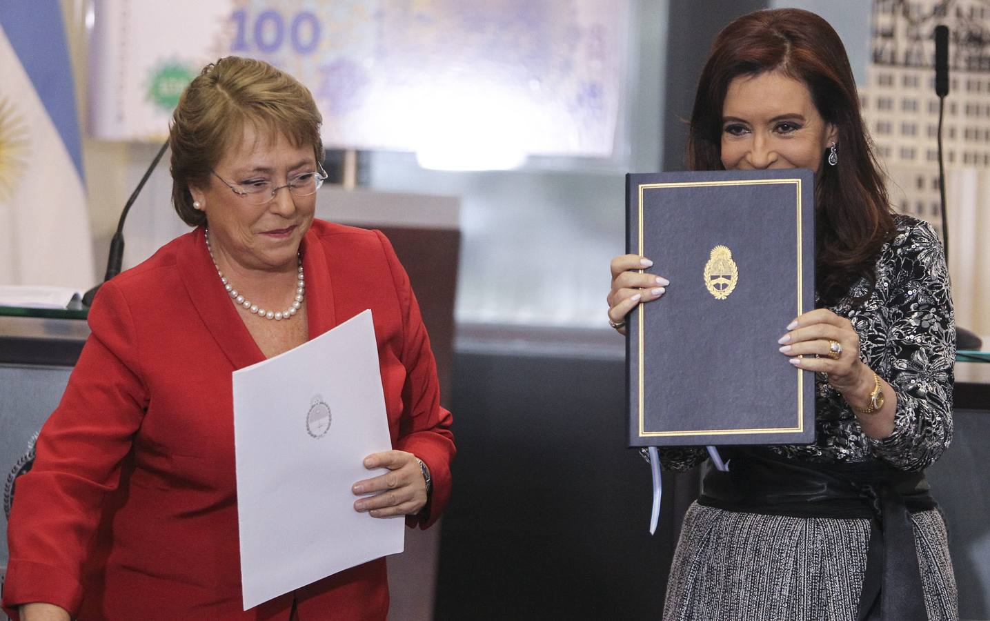 Michelle Bachelet y Cristina Fernández